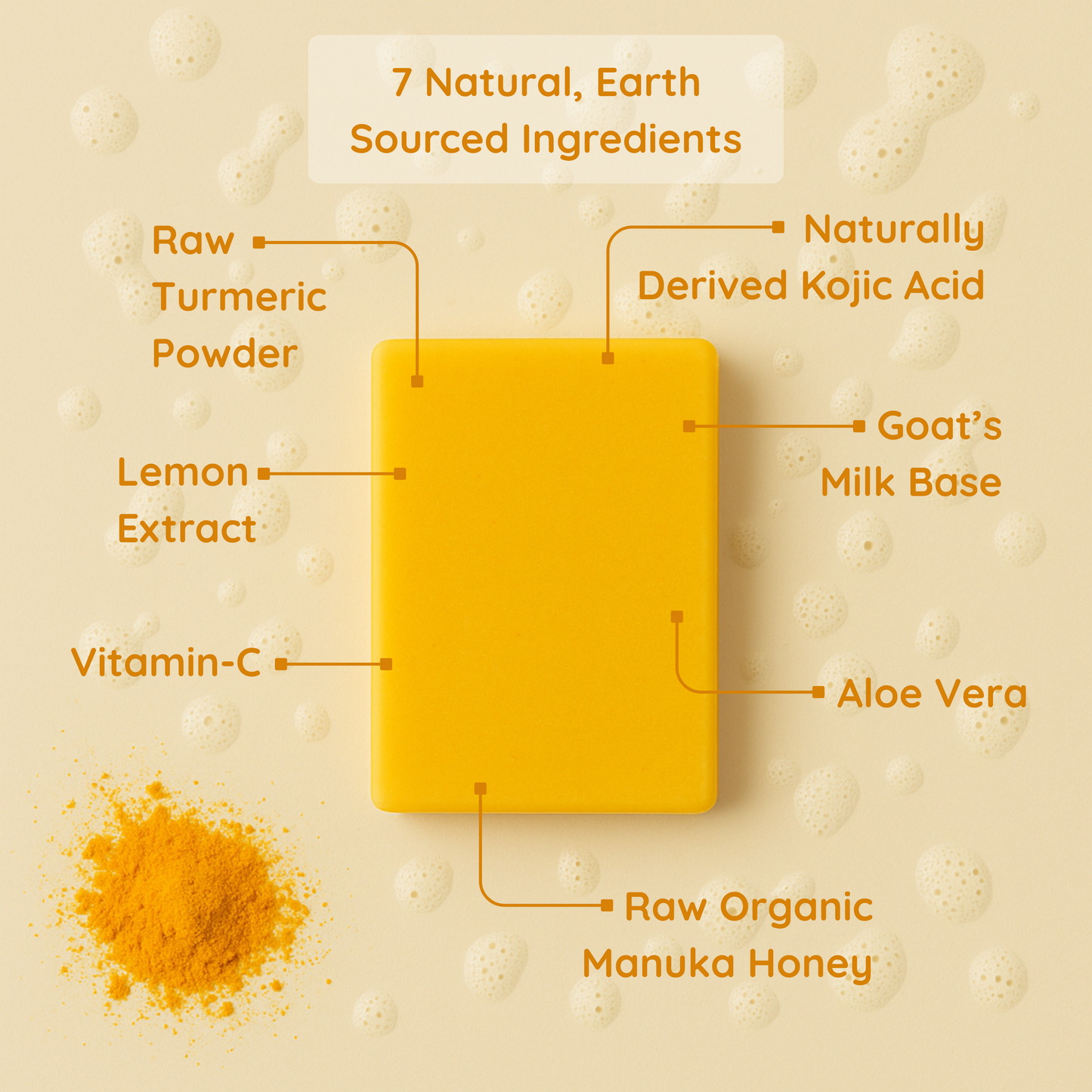 Turmeric & kojic acid brightening soap